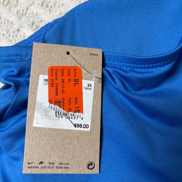 Nike Solid Blue One-Piece Swimsuit Racerback – Women’s 3X NWT - Picture 6 of 6